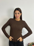 Maglia Lumina con Bottoni Felpata