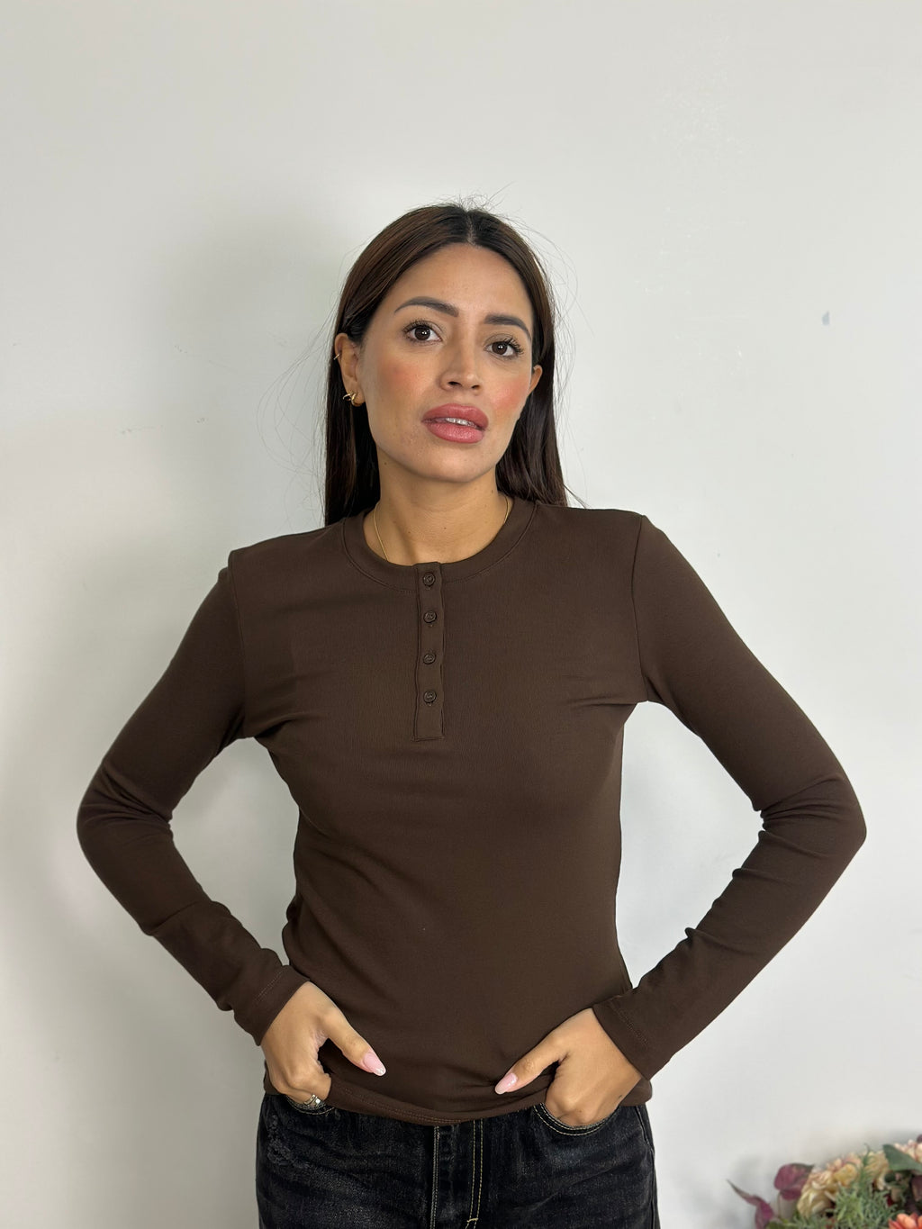 Maglia Lumina con Bottoni Felpata