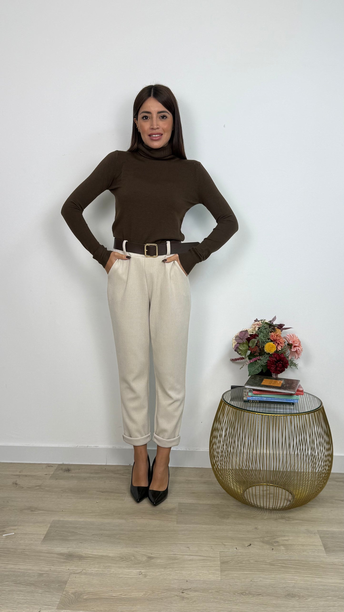 Pantalone in Velluto a Sigaretta