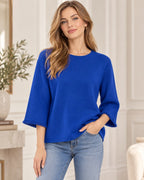Maglia con Frange alle Maniche