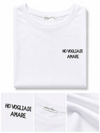 T-Shirt With Writes Ricamata