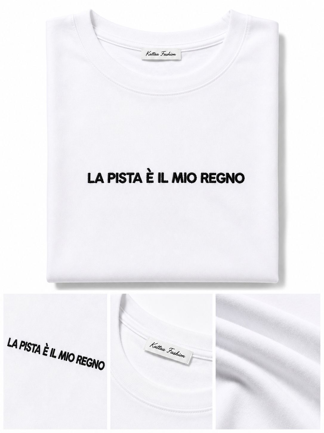 T-Shirt With Writes Ricamata