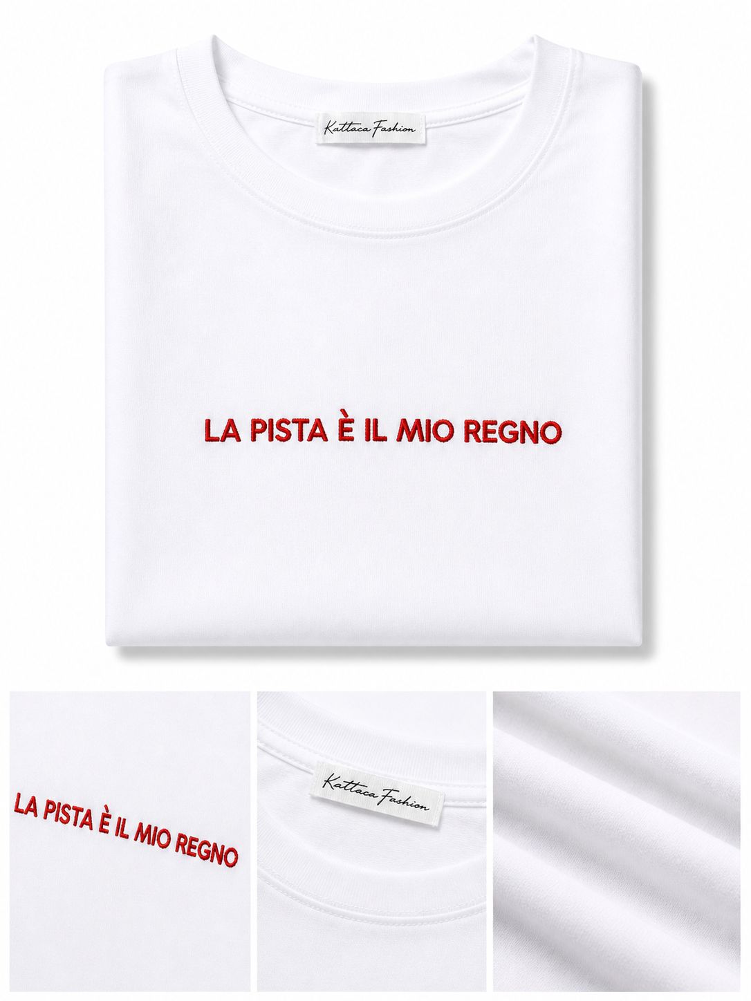 T-Shirt With Writes Ricamata