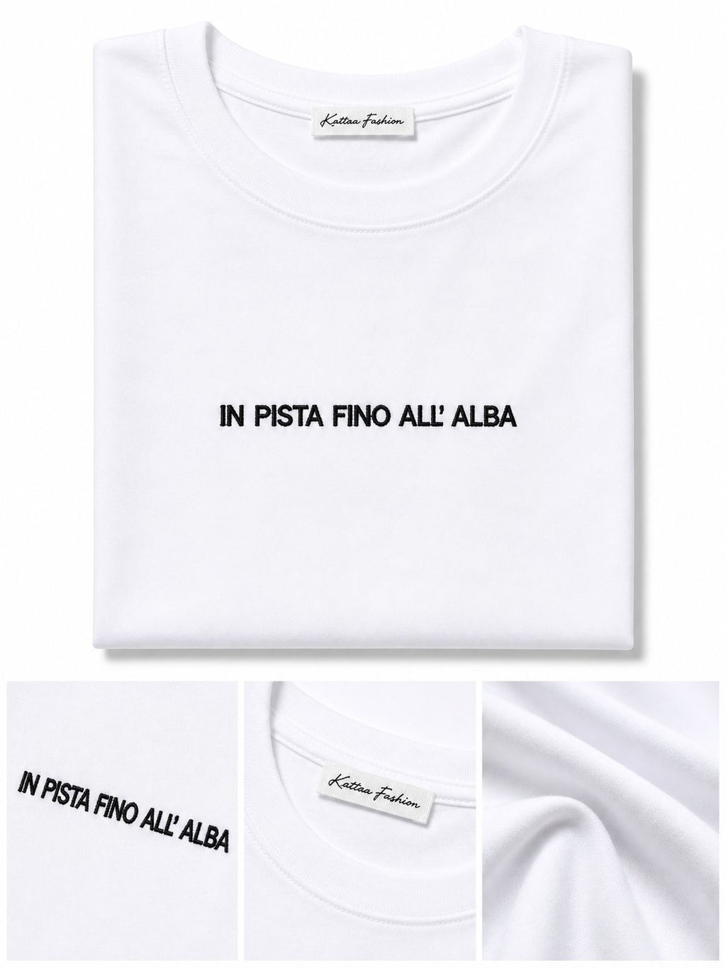 T-Shirt With Writes Ricamata