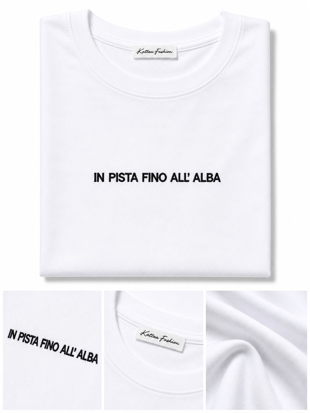 T-Shirt With Writes Ricamata