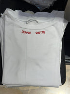 Maglietta Classic con le Scritte Ricamati