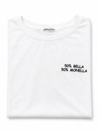Maglietta Classic con le Scritte Ricamati