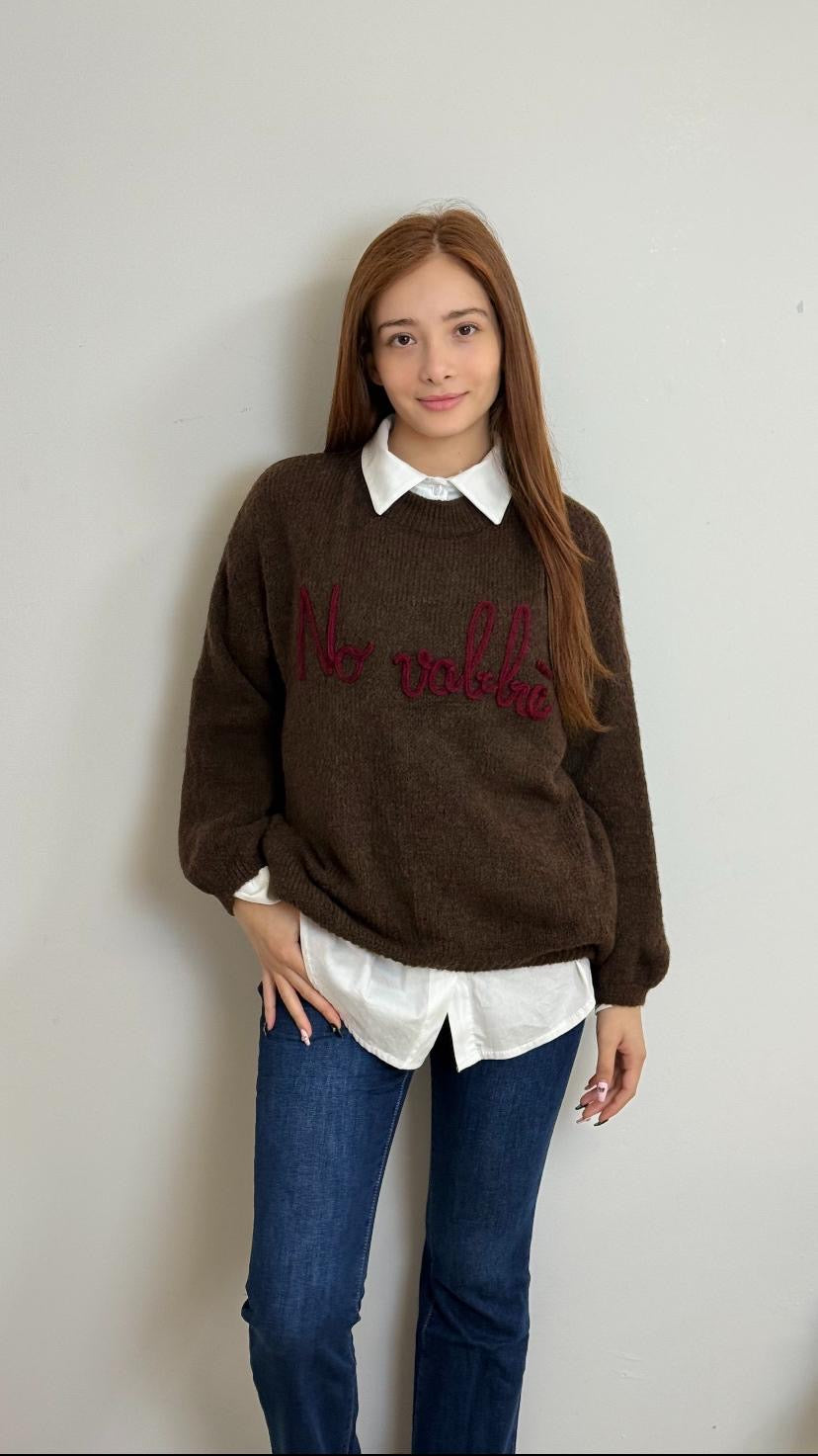 Maglione misto lana no vabbè