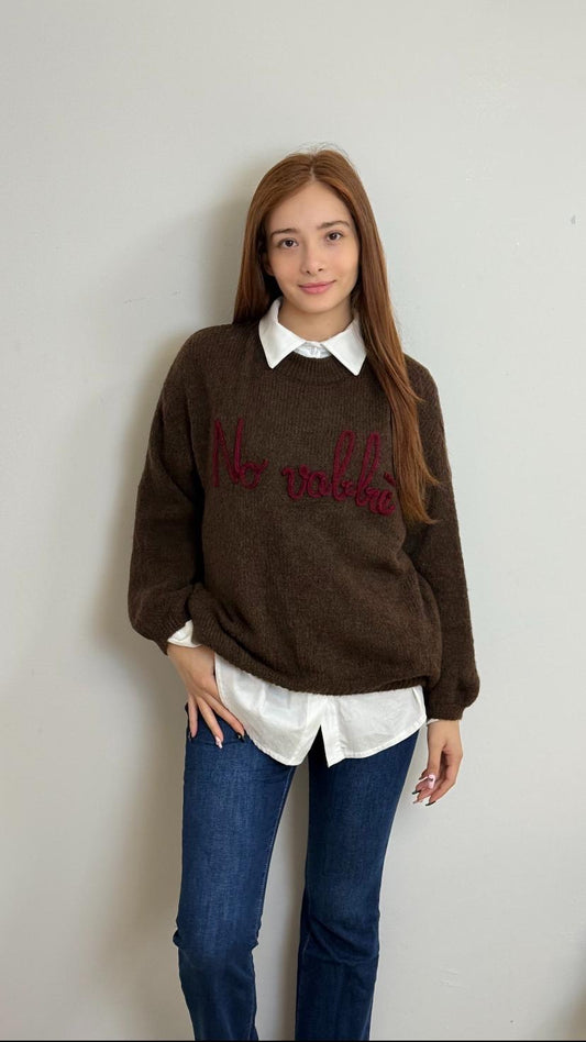 Maglione misto lana no vabbè