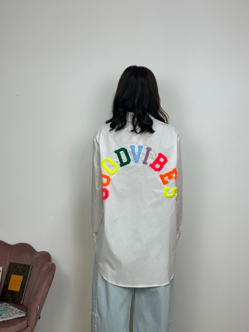 Camicia con Write Dietro
