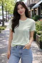 T-Shirt estiva misto di seta