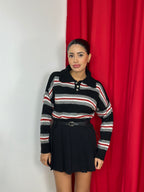 Maglia camicia a righe