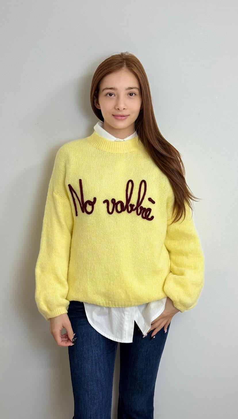 Maglione misto lana no vabbè