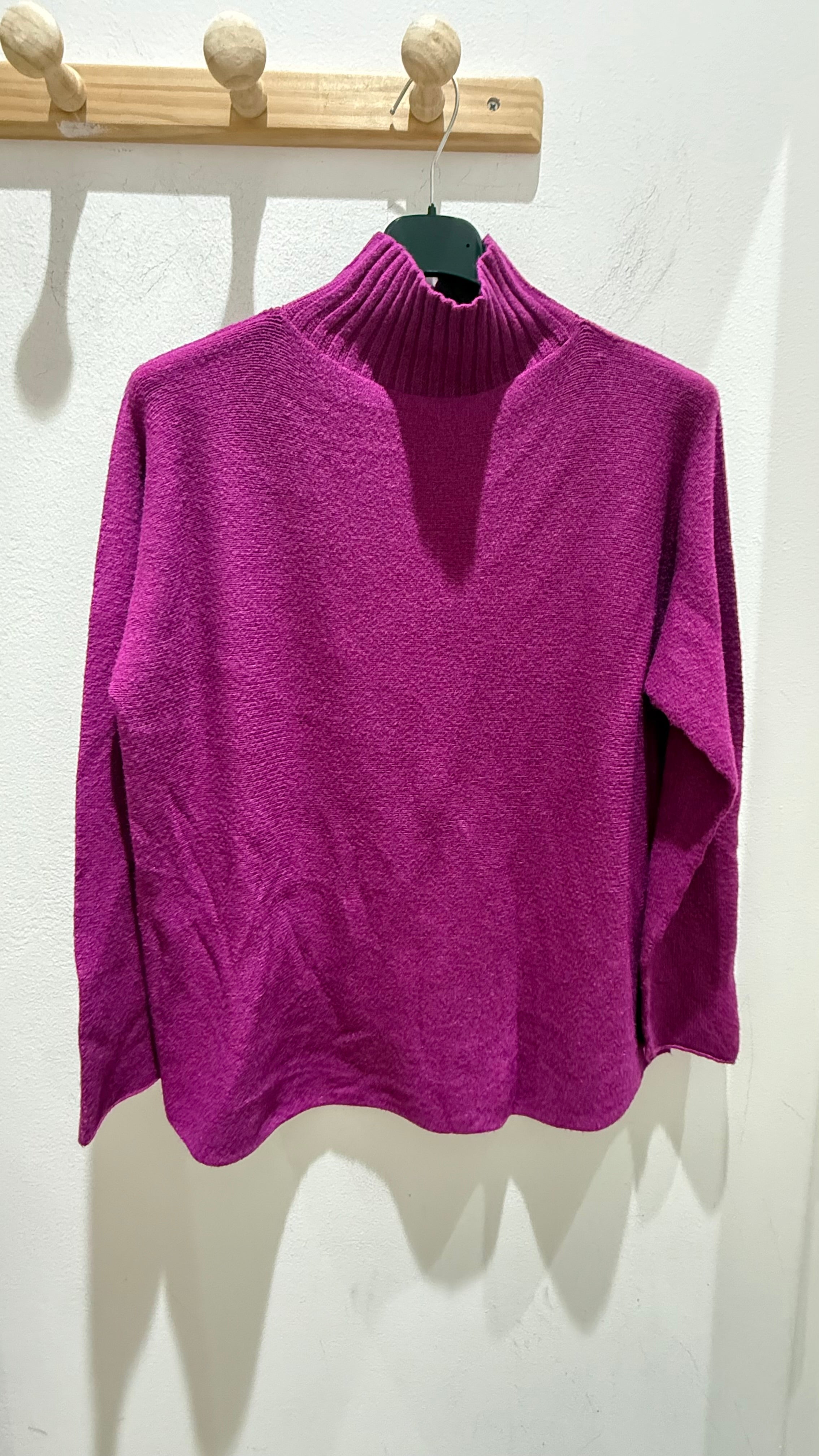 Maglione a Collo Mock