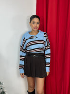 Maglia camicia a righe