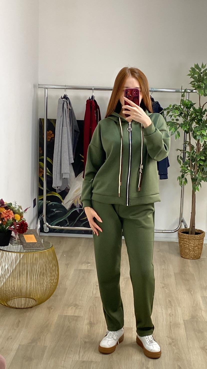 Completo felpa pantalone con doppio lacci