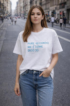 T-Shirt With Writes Ricamata 4.0