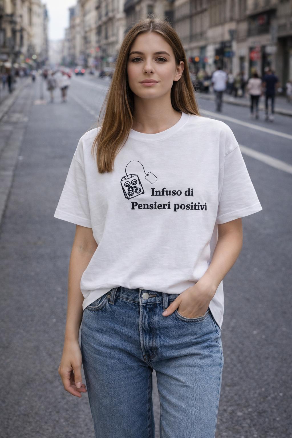 T-Shirt Over with Writes Ricamato 2.0