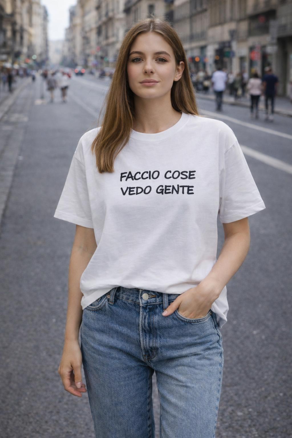 T-Shirt Over with Writes Ricamato 2.0