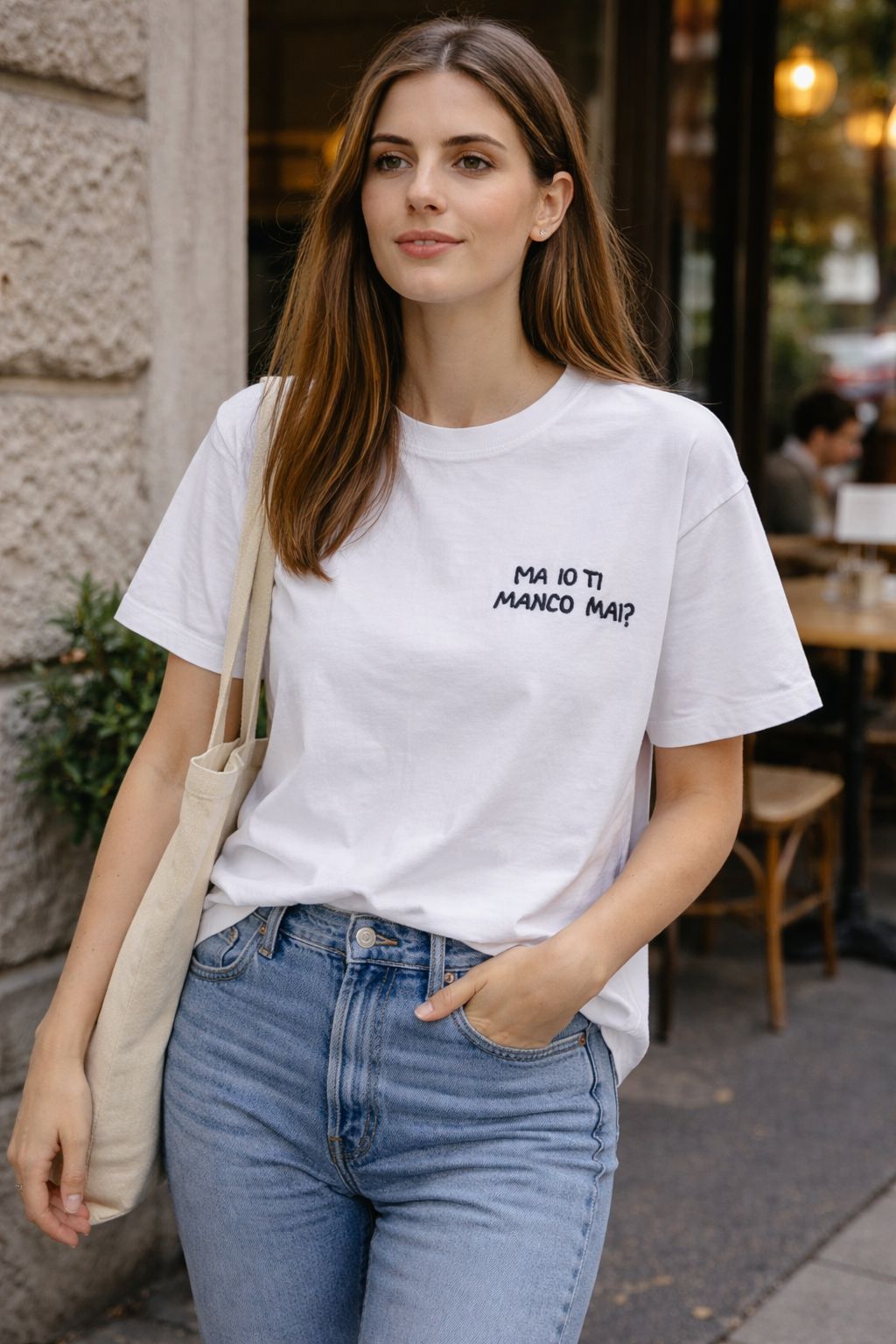 T-Shirt Over with Writes Ricamato 2.0