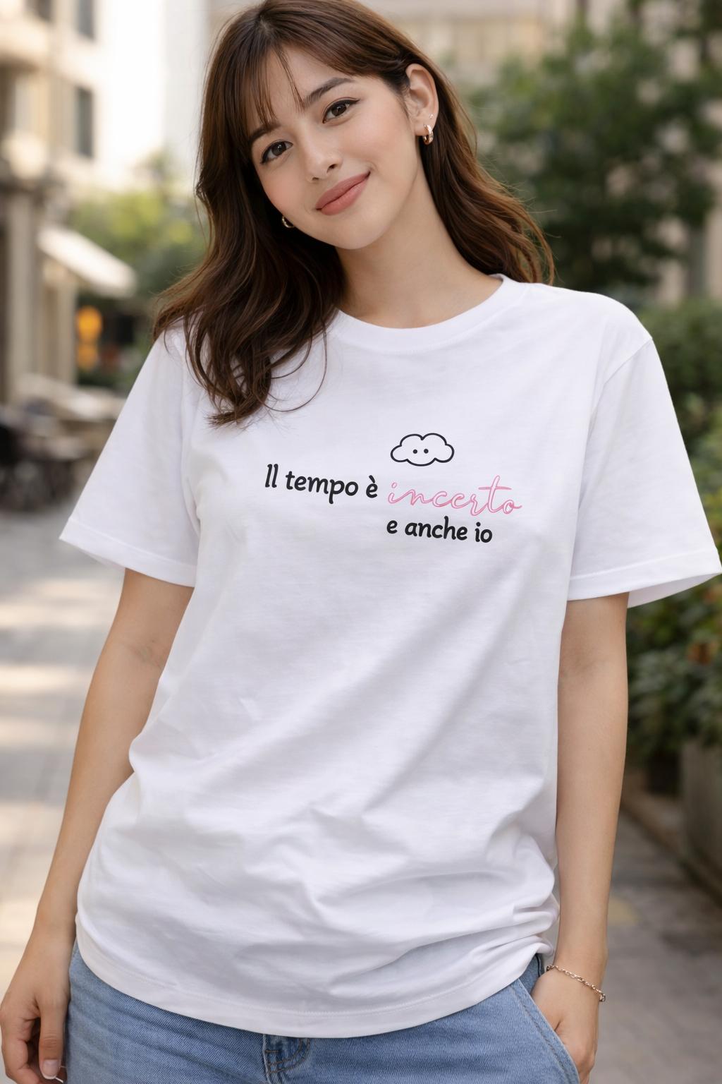 T-Shirt Over with Writes Ricamato