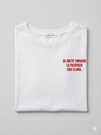 T-Shirt With Writes Ricamata 4.0