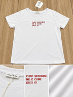 T-Shirt With Writes Ricamata 4.0