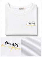 T-Shirt With Writes Ricamata 4.0