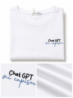 T-Shirt With Writes Ricamata 4.0