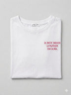 T-Shirt With Writes Ricamata 4.0