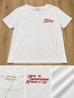 T-Shirt With Writes Ricamata