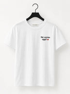 T-Shirt con Writes Ricamata 5.0
