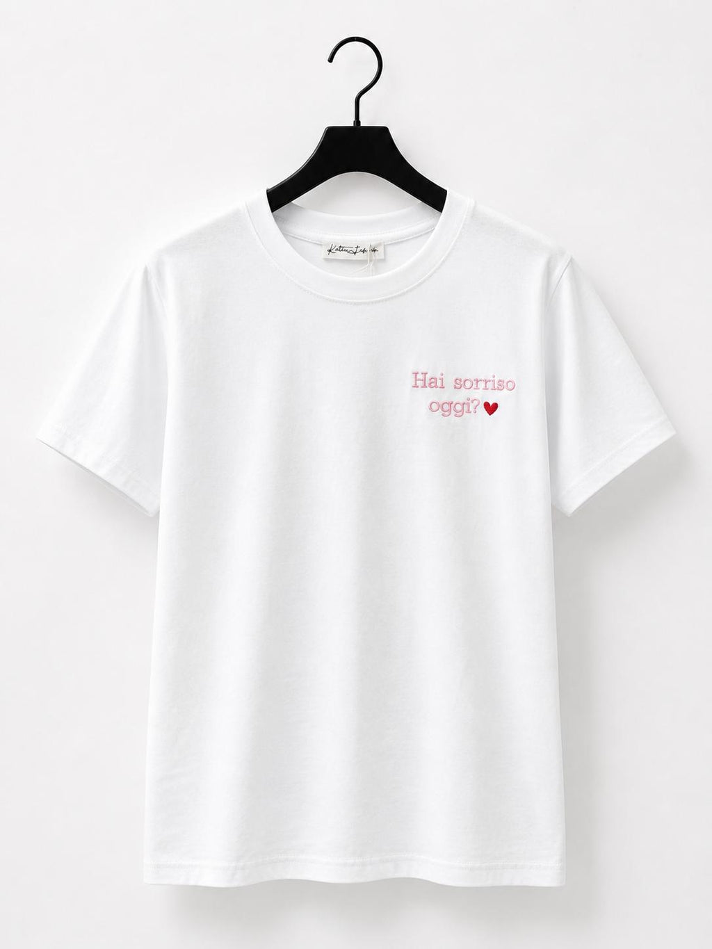 T-Shirt con Writes Ricamata 5.0