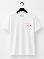 T-Shirt con Writes Ricamata 5.0