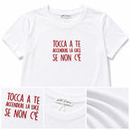 T-Shirt con Writes Ricamata 5.0