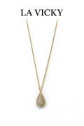 Collana Goccia con Brillantini