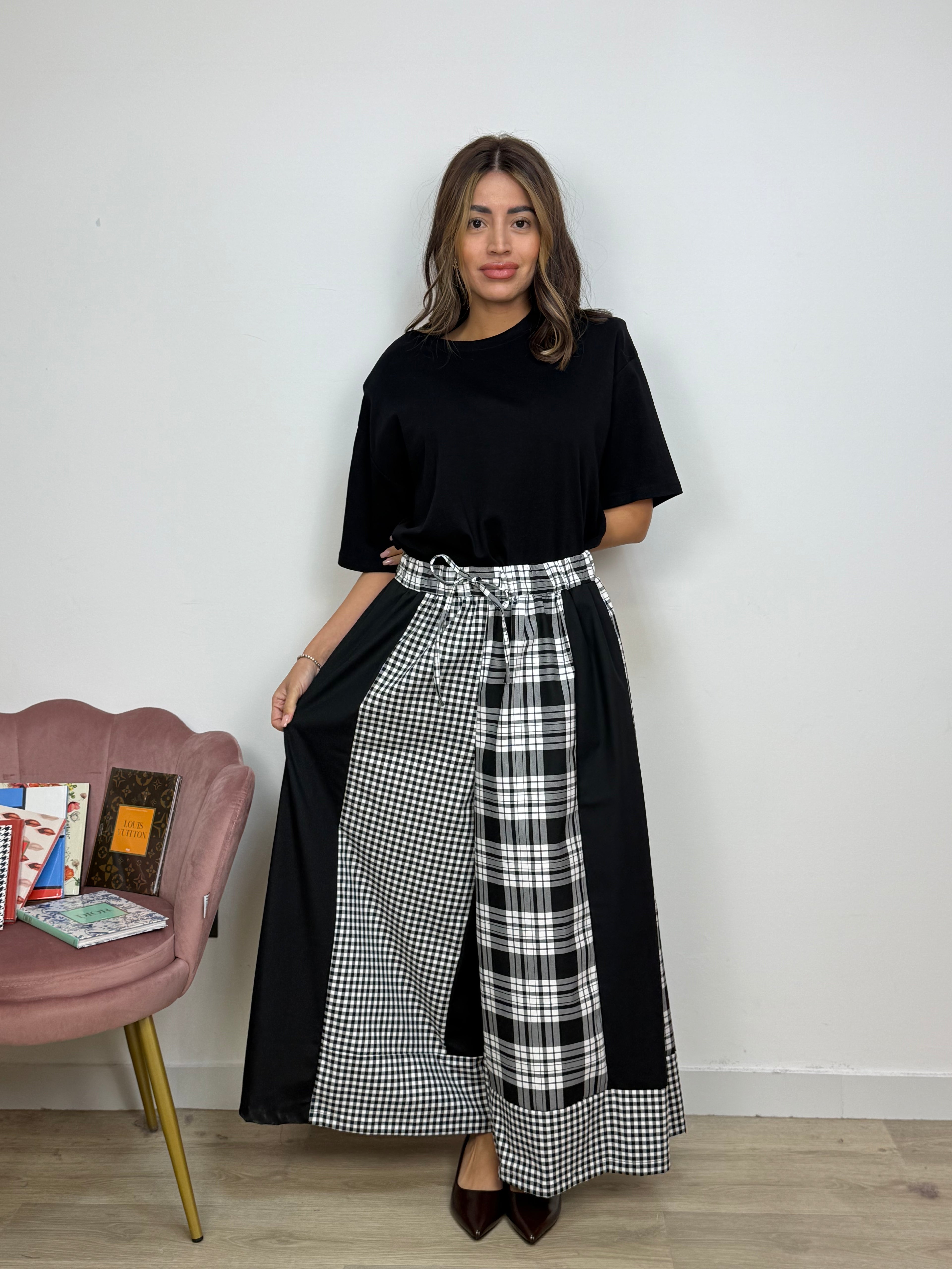 Pantalone Quadretti Wendy Trendy