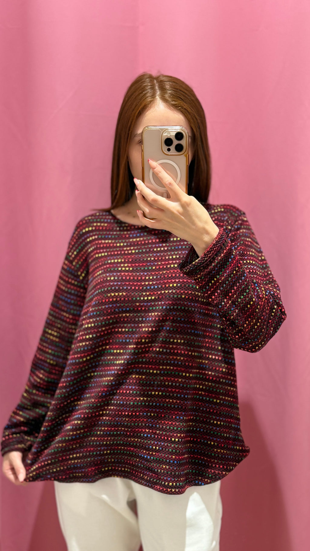 maglia pois multicolori