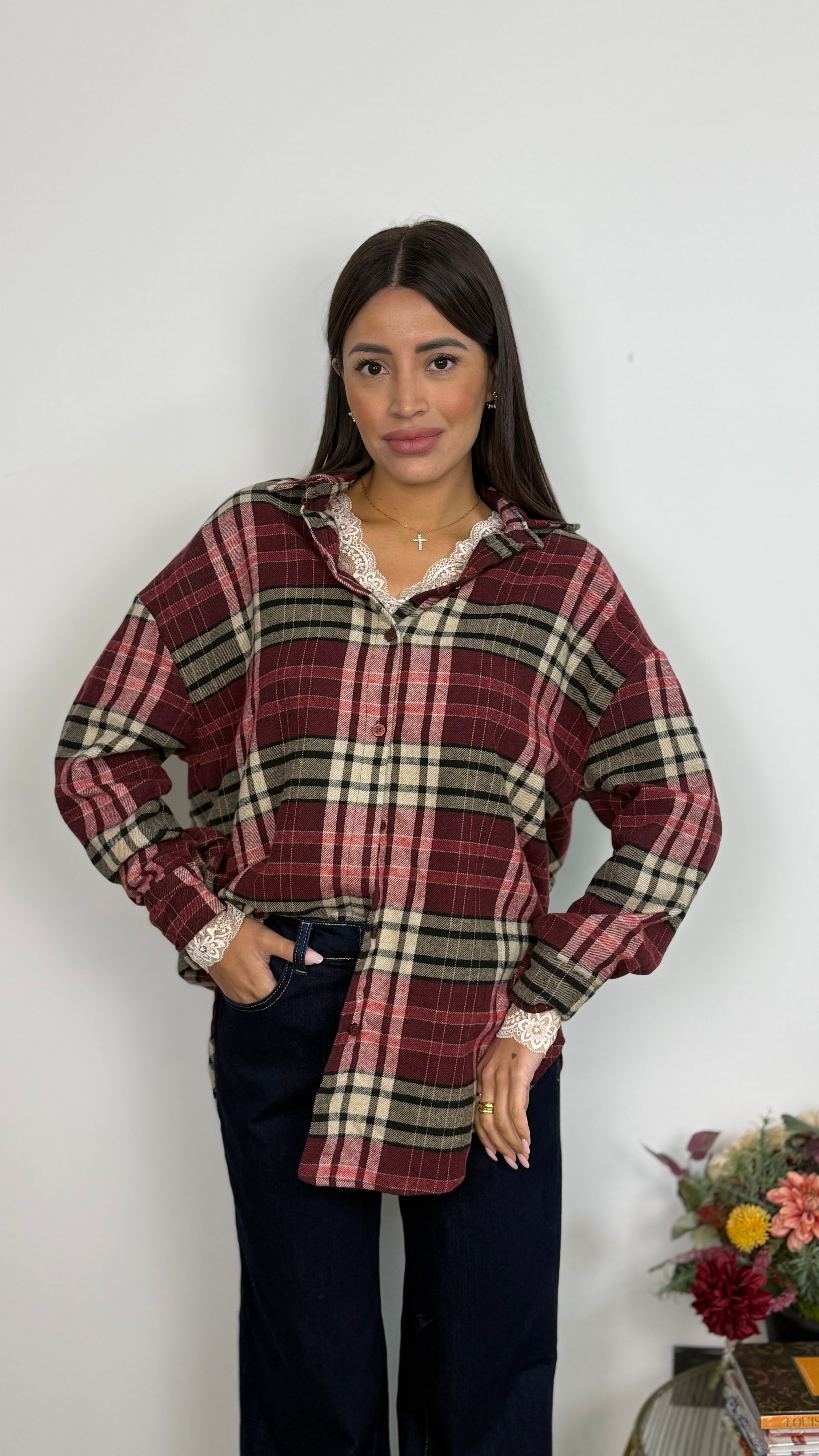 Camicia Over a Quadretti