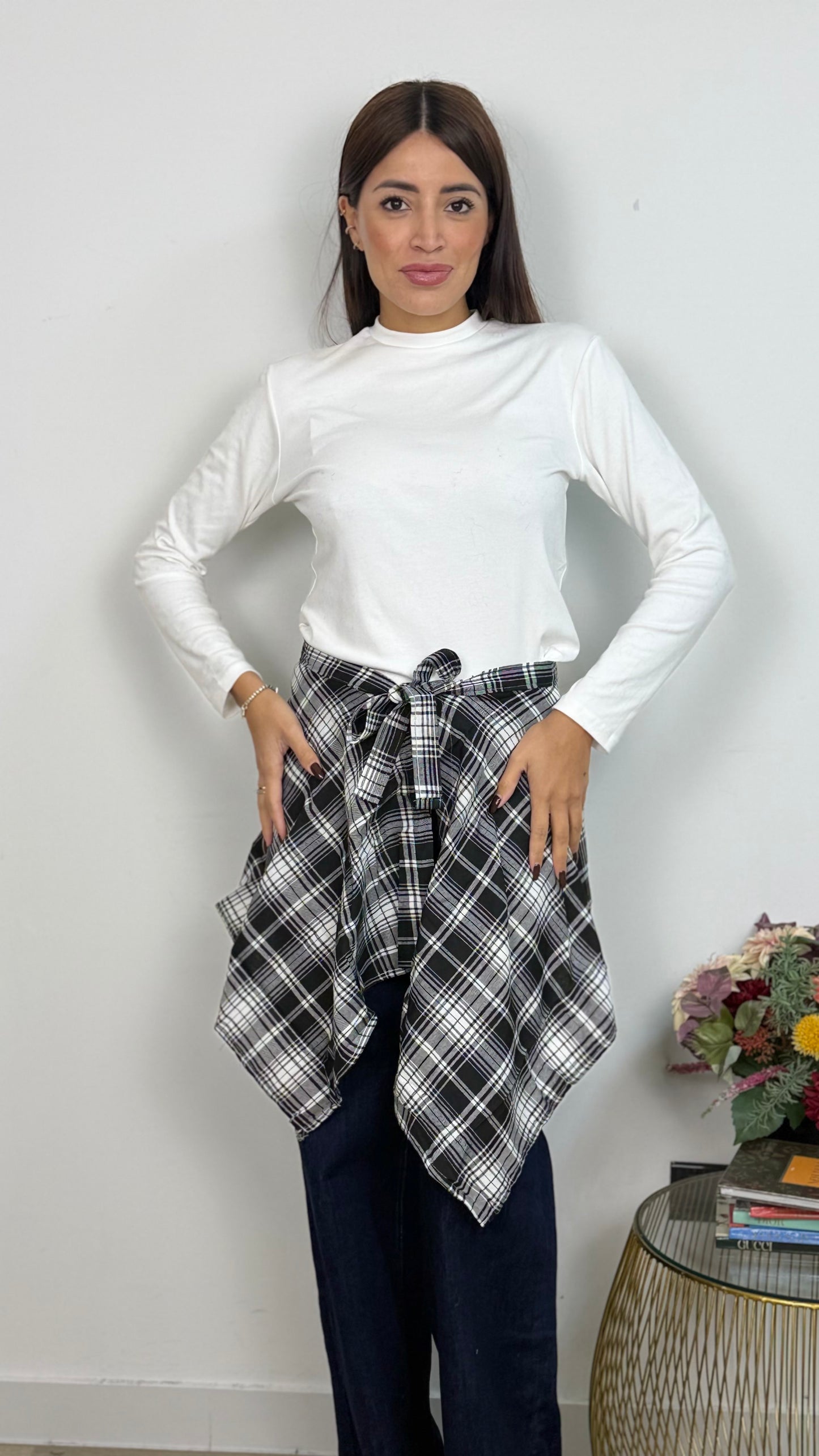 Camicia finta in vita