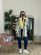 Cardigan Jacquard Etnico