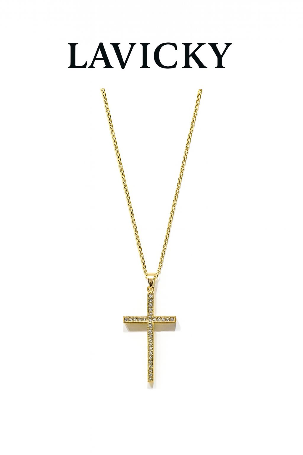 Collana Croce Strass