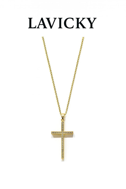 Collana Croce Strass