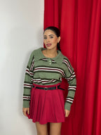 Maglia camicia a righe