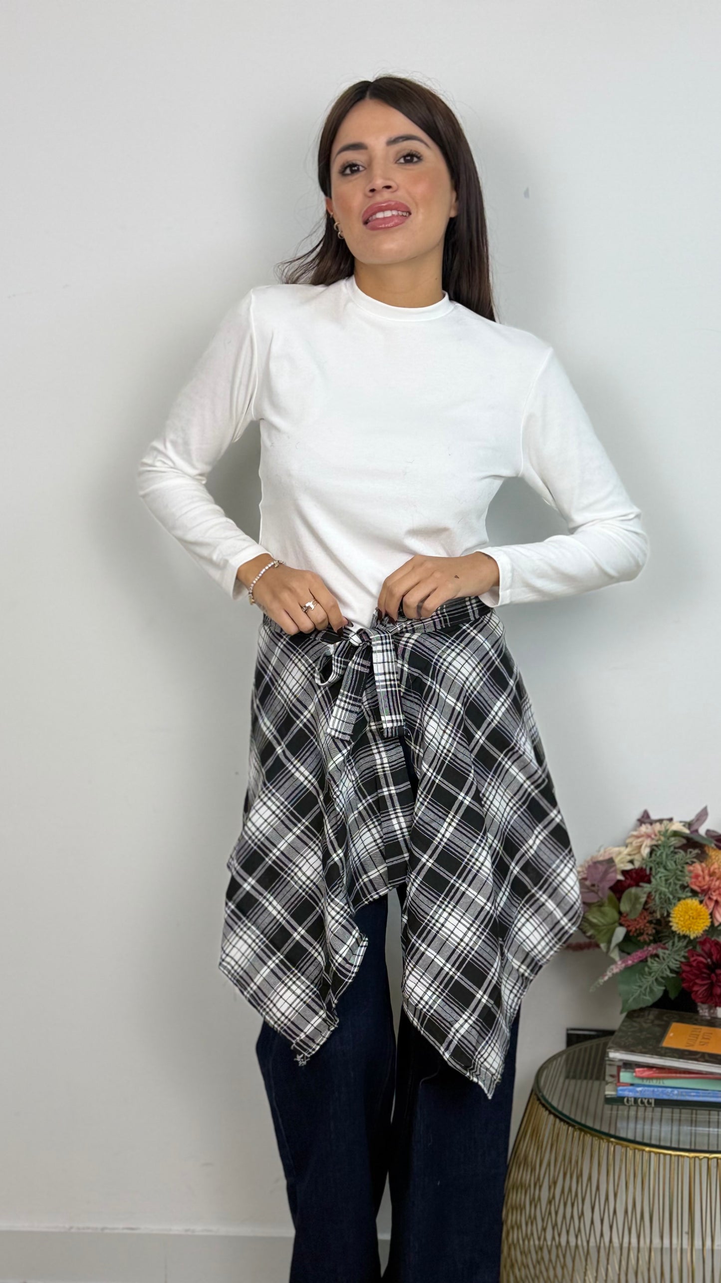 Camicia finta in vita