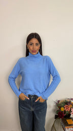 Maglione a Collo Mock
