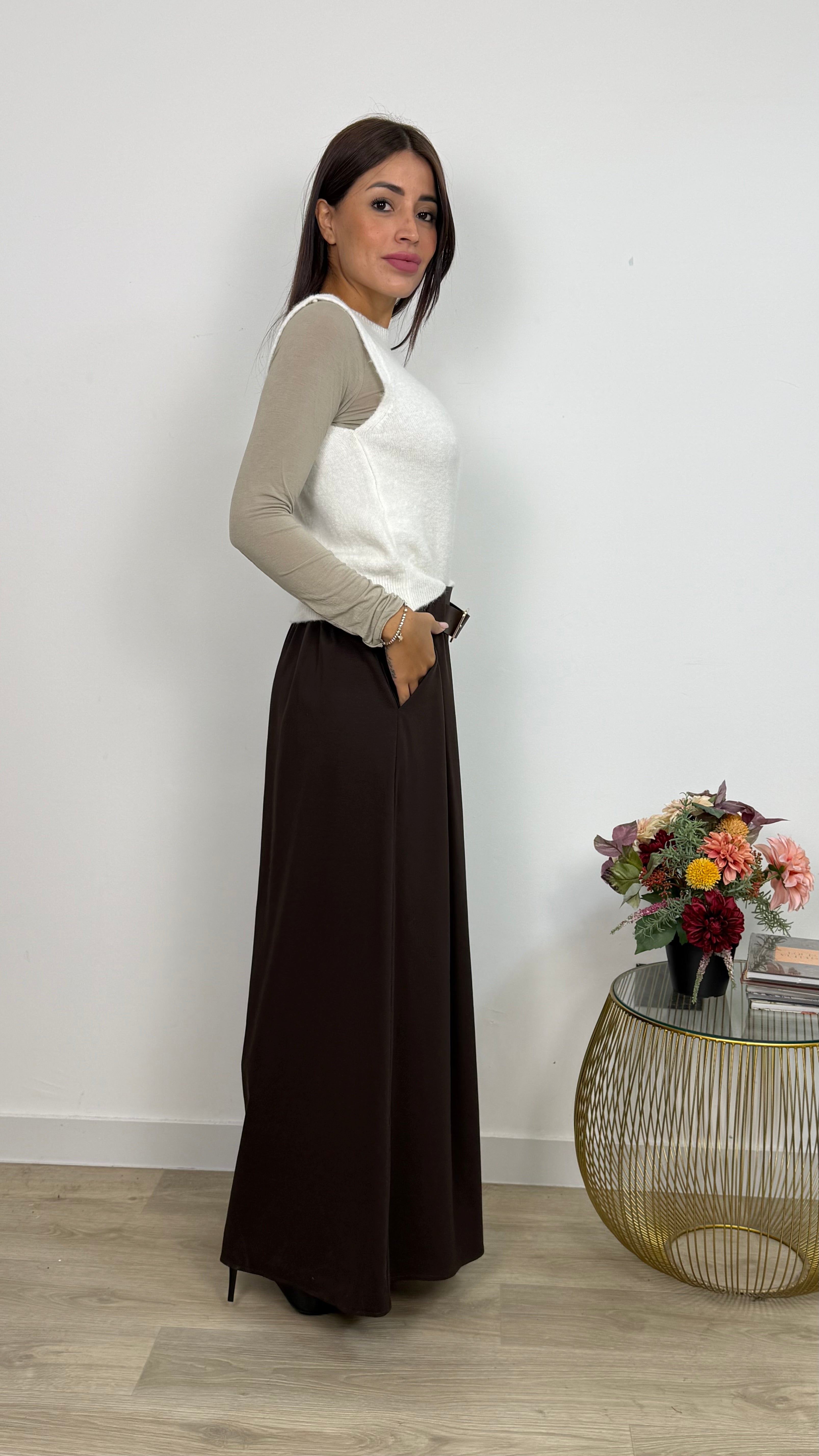 Gilet misto lana