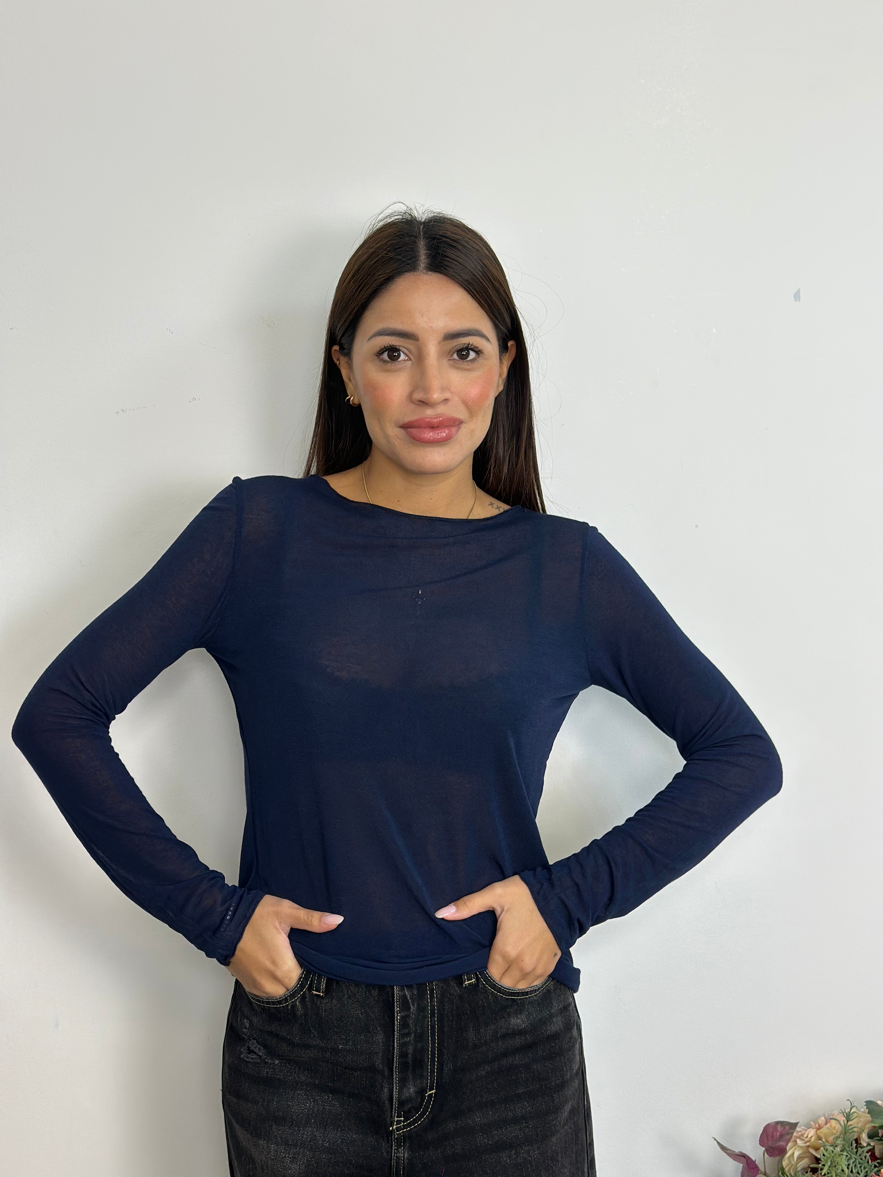 Maglietta Misto Cashmere Over