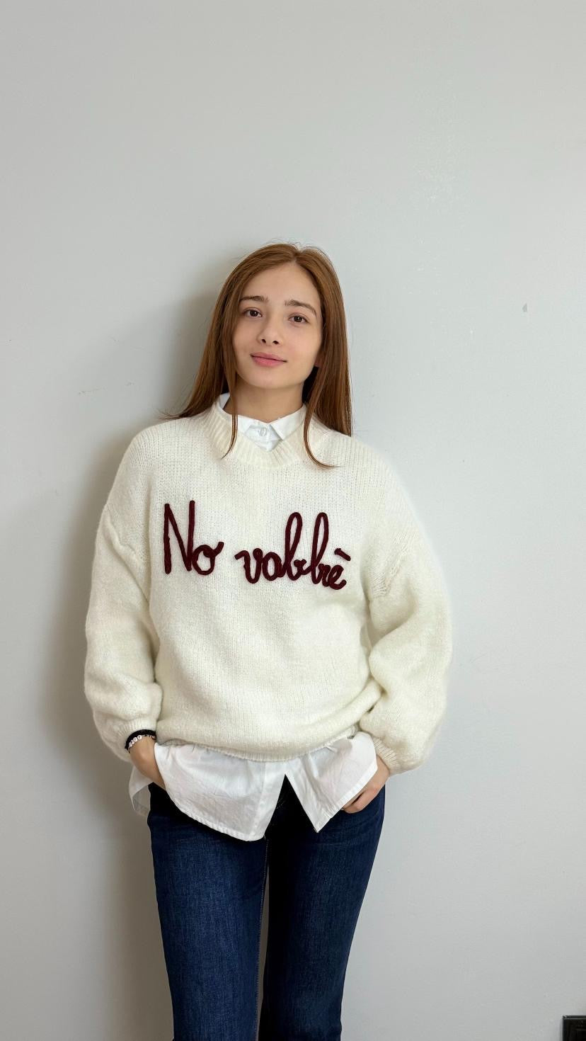 Maglione misto lana no vabbè