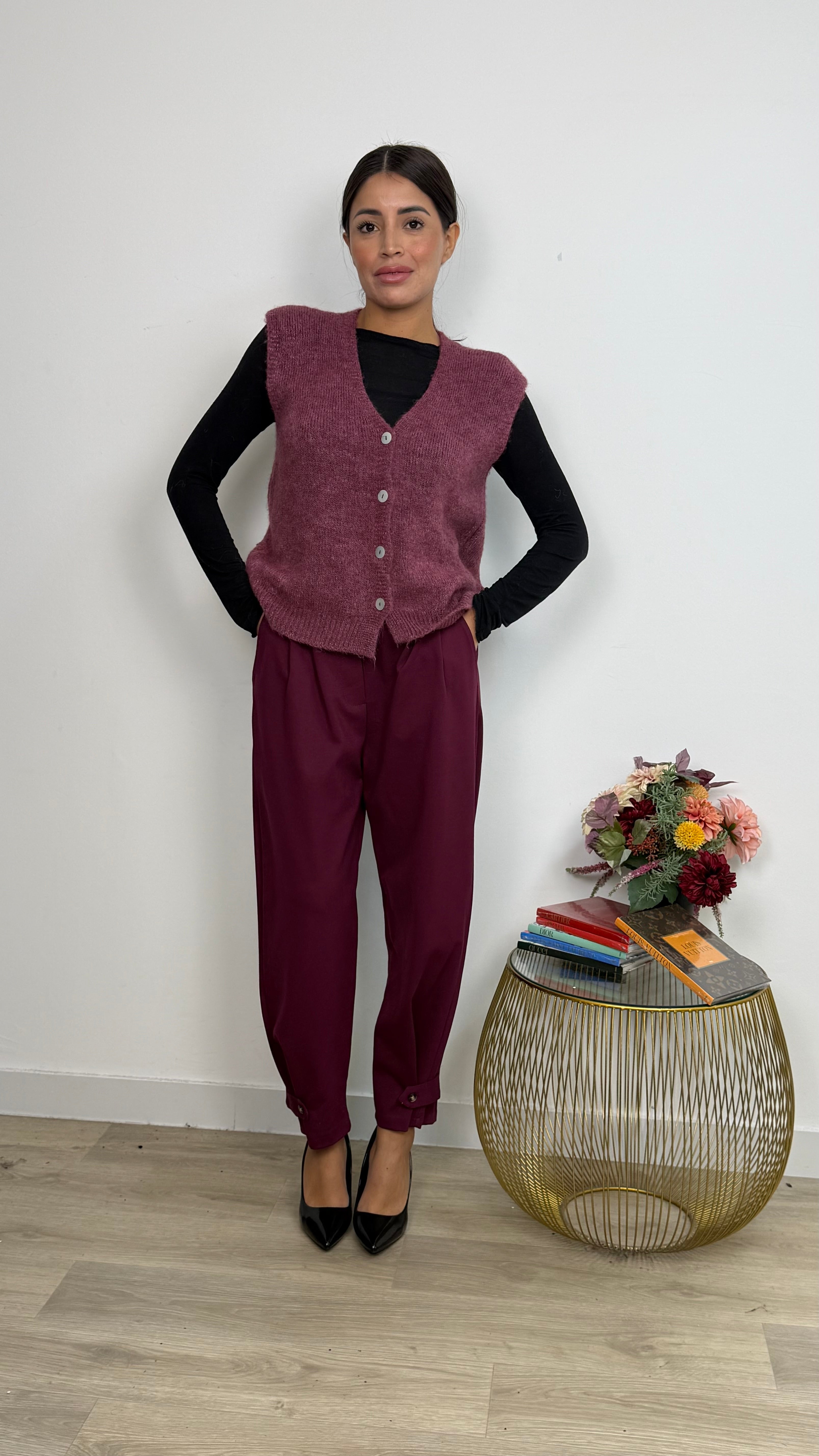 Pantalone Bottone alla Caviglia